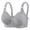 Dark Gray, variant on LYEAA Wirefree Bras for Women Push up Plus Size Bralette Full Coverage Breathable Soft Comfortable Everyday Bra Black 42