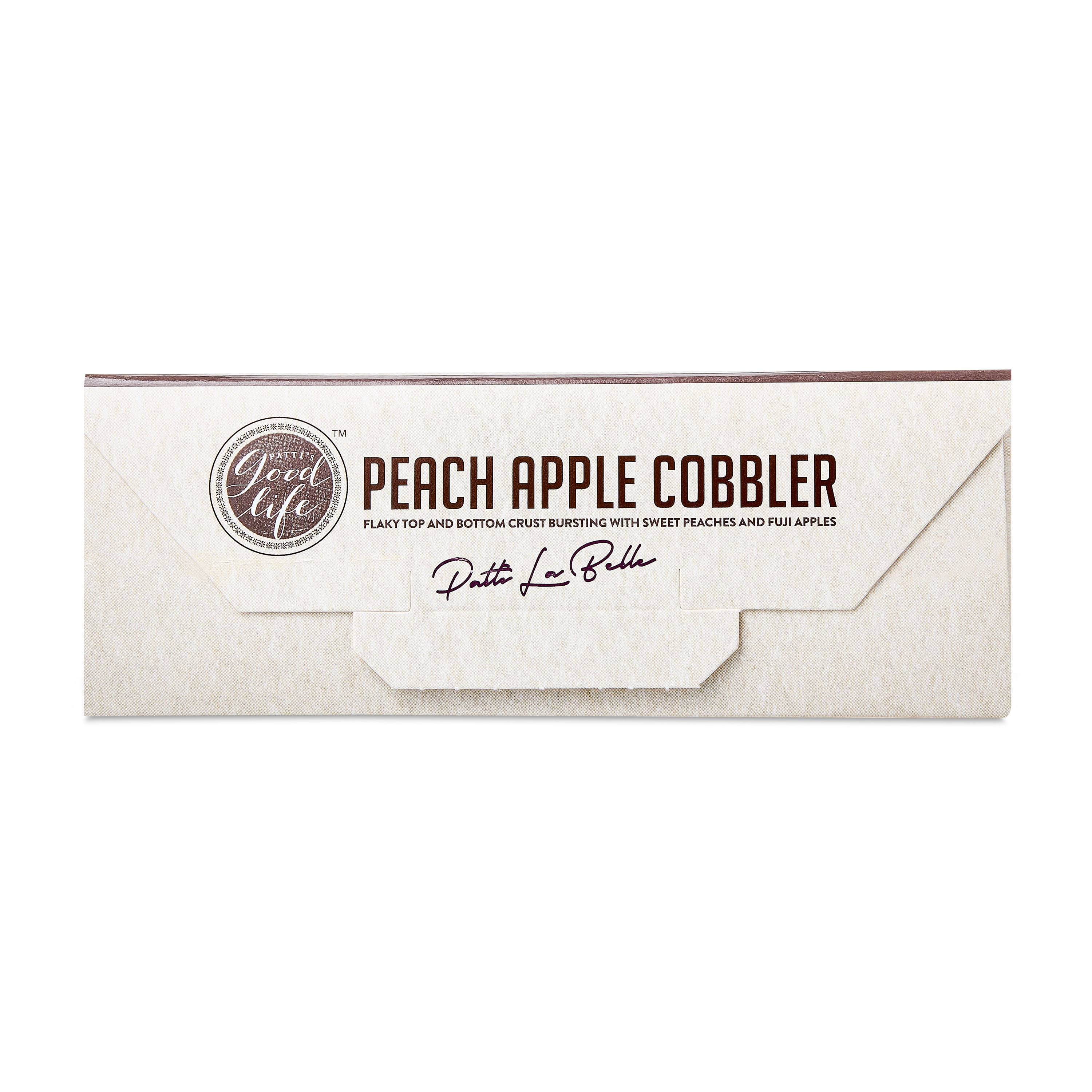 Patti Labelle Peach Apple Cobbler, Flaky and Fruity, Baked, 31oz (Refrigerated)