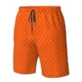 thumbnail image 2 of Yiaed Orange Scales Print Men's Swim Trunks with Lining Quick Dry Sports Shorts Beach Shorts Boardshorts-Large, 2 of 5