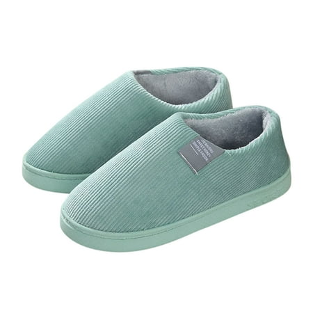 

Oyedens Women s Men s Closed Back Slippers Fuzzy Plush Lined Winter Warm House Shoes Non Slip Indoor Booties