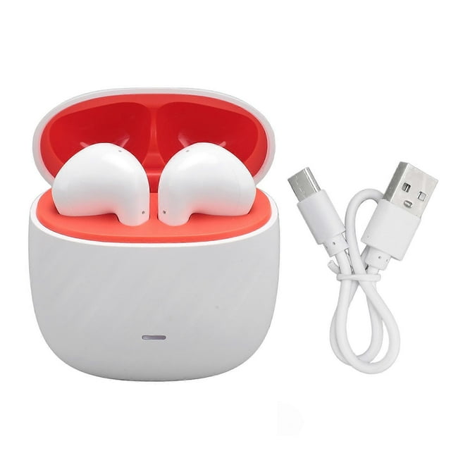 Bluetooth 5.3 Wireless In-Ear Headphones, Noise Cancelling, 84 Languages, Waterproof, White
