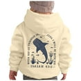 thumbnail image 4 of Byoo Toddler Girls Preppy Hoodie Kids Graphic Fall Pullover Hooded Sweatshirt with Pocket, 4 of 4