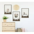 thumbnail image 2 of Kate and Laurel Sylvie Baby Zebra in Rustic Bath Framed Canvas Wall Art by Amy Peterson Art Studio, 18x24 Gray, Modern Fun Decorative Bathtub Wall Art for Home Décor, 2 of 6