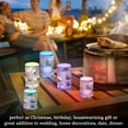 thumbnail image 4 of Yayeee Flameless Candles with Remote Flickering Battery Operated Multi Color Changing, Purple Halloween Pattern, 4 of 7