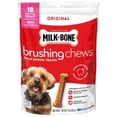 thumbnail image 3 of (5 pack) Milk Bone Brushing Chews Original Chicken Flavor Daily Dental Dog Treats, Mini, 7.1 oz Bag, 3 of 15