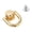 Gold, variant on Gold D Rings Studs For Shoulder Bag Crafting And Personalization Metal Rotatable Balls Head Buttons Easy to Install