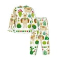thumbnail image 2 of Disketp Pajamas Set Long Sleeve Sleepwear Womens Button Down Nightwear Pj Sets-Alpaca And Cactus, 2 of 9