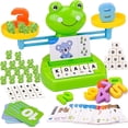thumbnail image 1 of Actividades De Aprendizaje Preescolar Juguetes Educativos Para Niños De 3 4 5 6 7 Años Niños Niñas Niños Pequeños Niños, Rana Equilibrio Conteo De Números Matemáticos Juego De Letr, 1 of 5