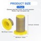 thumbnail image 3 of Uxcell 3-Pack Filtros de Boquilla de Pulverización, 8079-PP-80 Filtro de Boquilla de Plástico para Boquilla de Pulverización Teejet [Amarillo], 3 of 7
