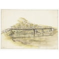 thumbnail image 3 of Gillis Neyts 14x11 Black Modern Framed Museum Art Print Titled - Wooden Bridge (1633 - 1687), 3 of 5