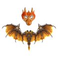 thumbnail image 3 of Halloween Adult Dragon Costume Wing Set Lightweight Pretend Play Props Golden, 3 of 10
