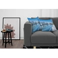 thumbnail image 3 of Ambesonne Winter Throw Pillow Cover 2 Pack, Freezing Weather Sky, 20", Blue White Brown, 3 of 7