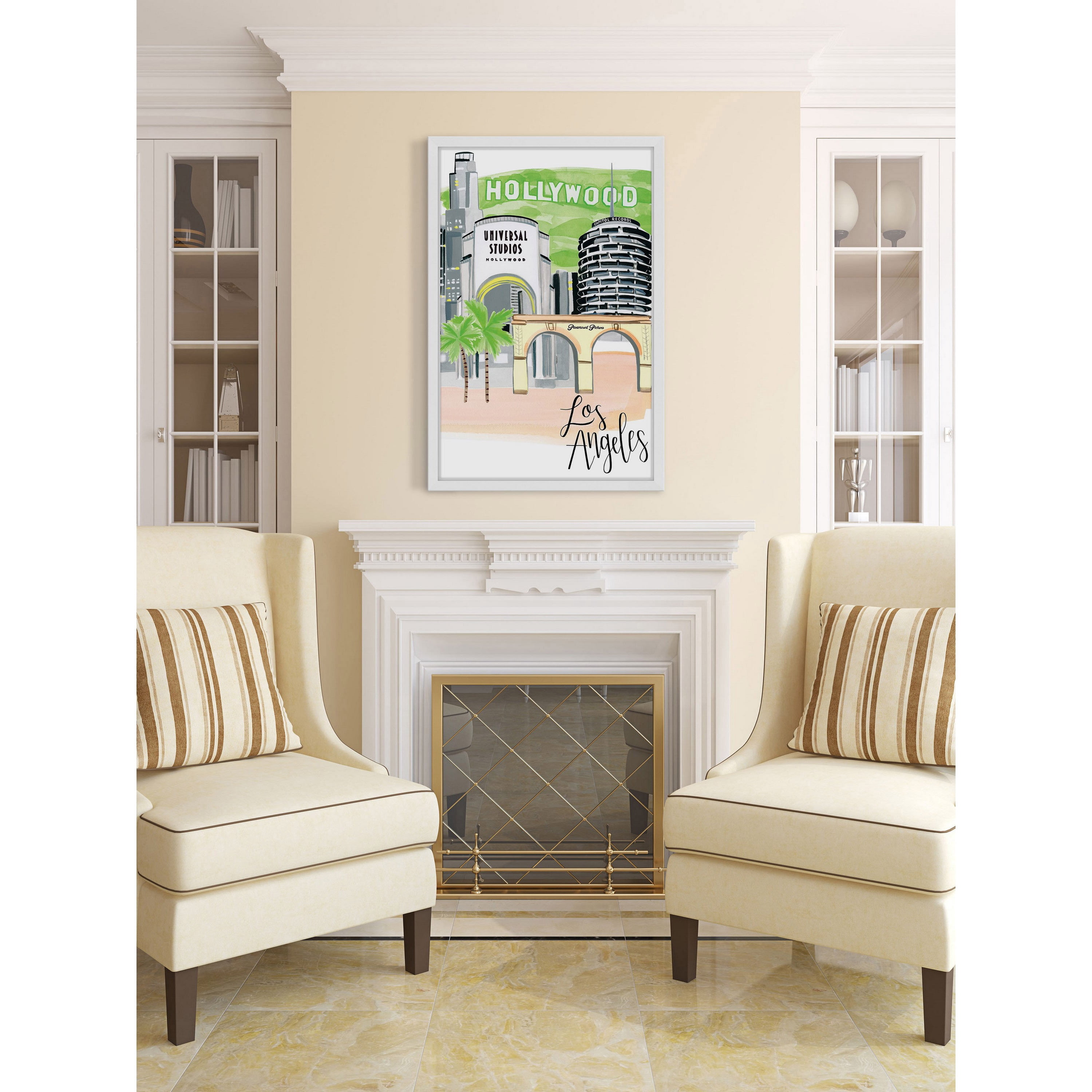 Marmont Hill "City" by Molly Rosner Framed Painting Print