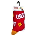 thumbnail image 5 of Cool Socks, Men's Funny Designer Novelty Socks, Keep It Cheezy Crew, Adult Large, 5 of 6