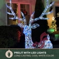 thumbnail image 4 of Fraser Hill Farm Prelit LED Iridescent Reindeer Holiday Decoration, 6-Ft, FFCHLED072-RD1-IRD, 4 of 15
