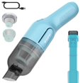 thumbnail image 1 of Aspiradora de mano inalámbrica BUFF, recargable para coche, con accesorio para rincones y cepillo, para casa, oficina, coche y mascotas - Azul, 1 of 5