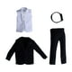 thumbnail image 3 of Figura masculina a escala 1/12, ropa de muñeca, traje, traje, uniforme para figuras de masculino de 6 pulgadas, muñecas, ropa de vestir, 3 of 9