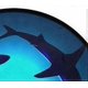 thumbnail image 4 of Cute Animal Sharks Doormat Blue Ocean Round Area Rug Floor Mat Non Slip Absorbent Carpet Yoga Rug for Bedroom Living Room Sofa Entryway Home Decor, 3', 4 of 4