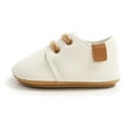 thumbnail image 3 of Toddler Baby Boy Girl Sneakers Leather Soft Crib Anti-slip First Walkers Shoes, 3 of 9
