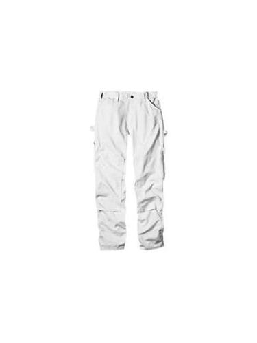 Rugged Blue Painters Pants - White 