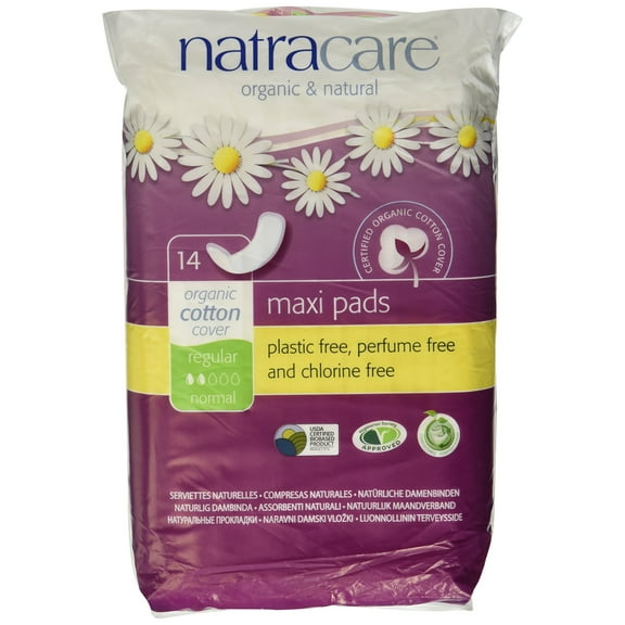 Natracare Natural Maxi Pads Regular - 14 Pack
