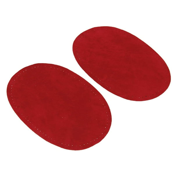 Par de parches de sintética, apliques de , pantalones de codo / , reparación de ropa , rojo, 14x9cm Gloria Parches de rodilla de codo
