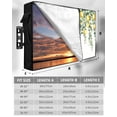thumbnail image 7 of Outdoor TV Cover 52 to 55 Inch Weatherproof, Tropical Waterproof TV Screen Protector for Outside Decor with Zipper and Pocket 52"L x 30"H , Lemon Leaf Fruit Yellow Green, 7 of 7