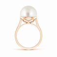 thumbnail image 2 of ANGARA Classic South Sea Cultured Pearl Ring in 14K Rose Gold for Women | June Birthstone, Birthday, Anniversary, Jewelry Gift for Women | Pearl Ring, 2 of 10