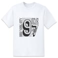 thumbnail image 4 of Men's T Shirts New Trendy Sports Shirt Round Neck Patterned Tee Loose style Creative Gifts for Friends L, 4 of 4