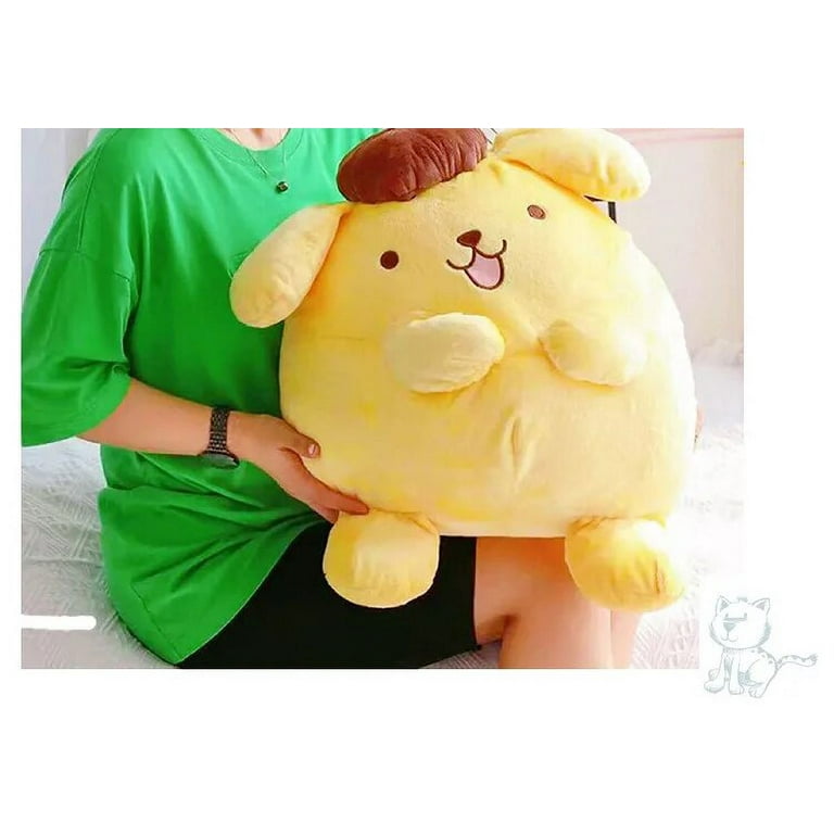 Sanrio Character Pompompurin Face Shaped Cushion S Stuffed