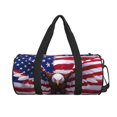 Fotbe USA Eagle with Spread Wings Pattern Foldable Sports Gym Bag with