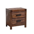 thumbnail image 4 of Pemberly Row Queen 3PC Platform Storage Bedroom Set In Chestnut, 4 of 15