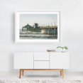 thumbnail image 2 of Crashing at The Fishing Pier - Imperial Beach California Photography White Framed Wall Art Print 16 x 24 inches, 2 of 3