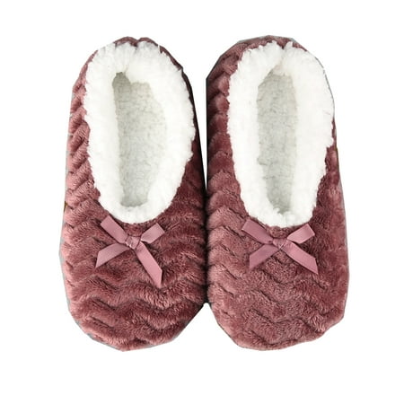 

Woobling 1/10Pair Women s Winter Warm ndoor/Outdoor Slippers UK3-5=US5.5-7.5 1Pair Red