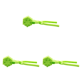 thumbnail image 1 of Forma de copo de nieve Clip de bola de nieve Plástico con mango Juguetes de deportes de invierno (Verde), 1 of 2