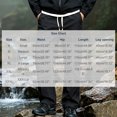 thumbnail image 3 of GZMOALH Men's Nylon Cargo Pants, Water Repellent Multi Pocket Hiking Trousers with Drawstring Waist for Outdoor Travel, 3 of 6
