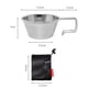 thumbnail image 4 of Taza pequeña DYNWAVEMX de Acero inoxidable 304 plegable portátil 50ml para camping, 4 of 8