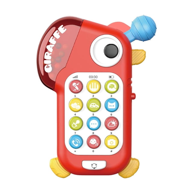 YIMWNYI Interactive Toy Phone, Educational Learning Device, Light and Sound Features, Mental Development Activities, Portable Interactive Play, Durable Plastic Design