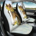 thumbnail image 4 of Xoenoiee Daisy Horse Print Car Seat Covers Auto Seat Covers Full Set Front Seat Protector Car Interior Accessories Fit Trucks Sedan SUV, 4 of 6