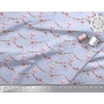 thumbnail image 2 of Soimoi Blue Poly Georgette Fabric Birthday Theme Party Print Fabric by the Yard 42 Inch Wide, 2 of 5