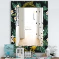 thumbnail image 2 of DESIGN ART Designart 'Tropical Mood Gloomy 3' Bohemian and Eclectic Mirror - Vanity Printed Mirror 23.7 in. wide x 31.5 in. high, 2 of 5