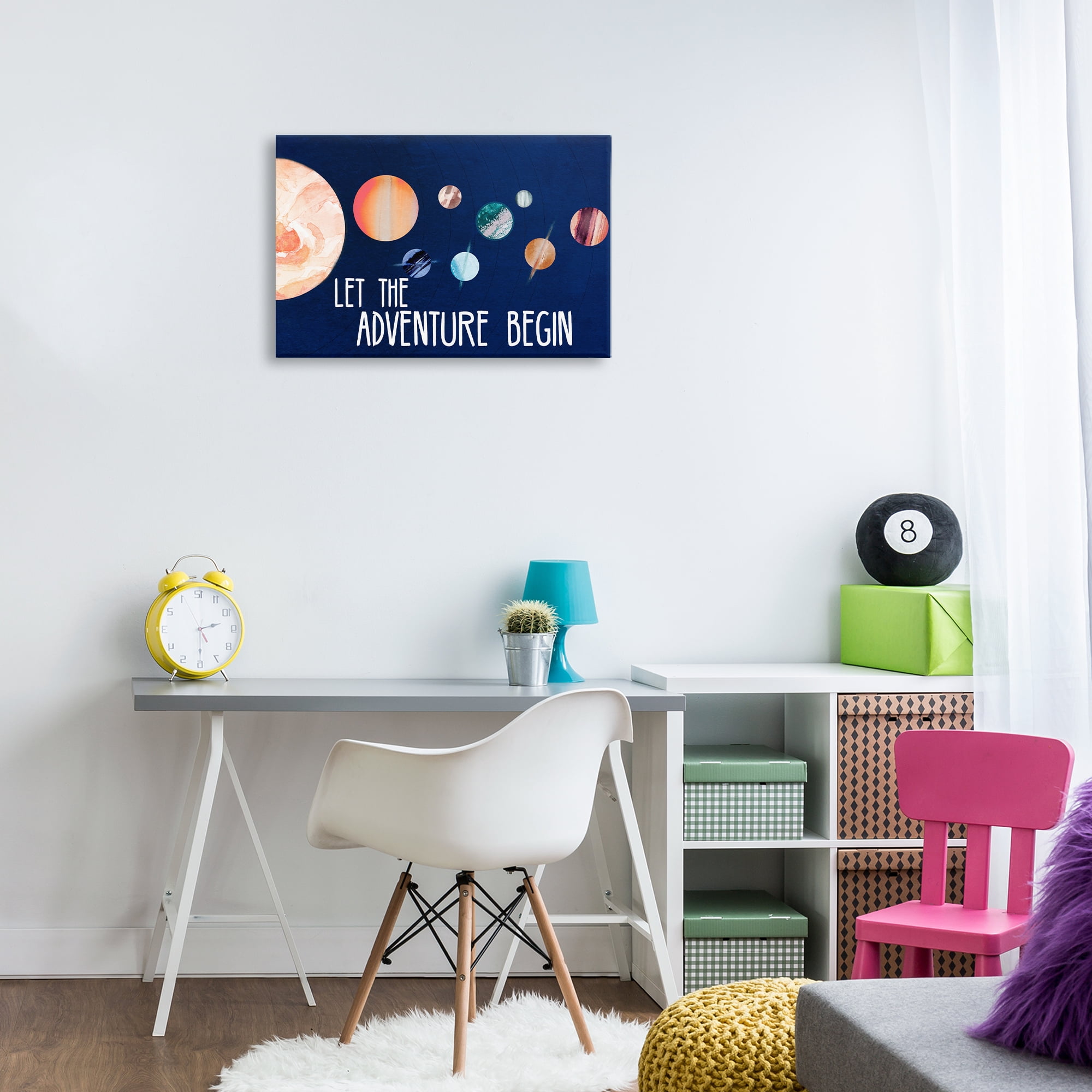 Stupell Industries Let Adventure Begin Astrology & Stars Painting Wrapped Canvas Art Print Wall Art, 24 x 16