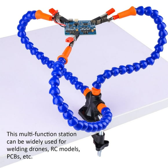 Soldering Welding Bench Vise Table Clamp Station 3pcs Flexible Arms Rotatable