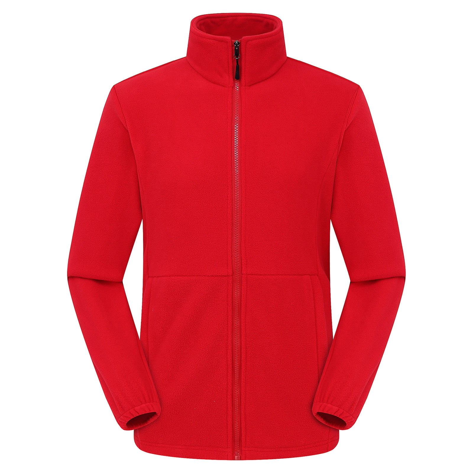 Men's Winter Warm Plush Fleece Golf Jacket Full Zip Up Lightweight ...