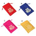 thumbnail image 2 of Chinese Jewelry Double-sided Embroidered Gift Drawstring Pocket Storage Vintage Bags Packing Adjustable Pouches Organizer Yellow, 2 of 8