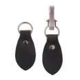 thumbnail image 2 of AMLESO 1 Pair Black Leather Toggle Buttons Metal Hook Duffle Coat Fastener, 2 of 6