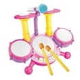 thumbnail image 2 of Juguete de tambor para niños CUTICAT instrumento musical iluminado rosa, 2 of 8