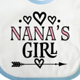 thumbnail image 4 of Inktastic Nana Girl Granddaughter Girls Baby Bib, 4 of 4