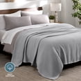 thumbnail image 3 of Bare Home Waffle Blanket - 100% Cotton - Lightweight & Breathable - King/Cal King, Light Gray, 3 of 7