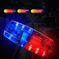 thumbnail image 3 of Led Red Blue Multifunction Clip Flashing Warning Safety Shoulder Police Lights Usb Charging, 3 of 5